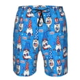 thumbnail image 4 of Naloa Gnomes in USA Men's Beach Shorts, Surfing shorts, Swim trunks, Quick Dry Swim Trunks for Surfing Beach Fun - 3X-Large, 4 of 9