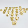 thumbnail image 3 of 14k Gold Plated Bubble Letters Ring For Women，Dainty Balloon Initial Letter Adjustable Charm Rings Open Simple Alphabet A-Z Fashion Gift Jewelry, 3 of 11