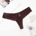 thumbnail image 2 of Braguitas tanga de encaje con abertura transpirables para mujer: cintura baja, mezcla de algodón, diseño sexy para uso informal/discoteca, 2 of 3