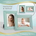 thumbnail image 5 of Langdon House 5x7 Eggshell Blue Real Wood Picture Frames with Gold Accents, 6 Pack, Lumina Collection (US Company), 5 of 7