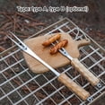 thumbnail image 4 of Tenedor para asar Tenedor para asar Camping al aire libre Picnic Barbacoa Tenedor Mango de haya Aisl Tomshoo Tenedor para asar, 4 of 7