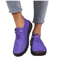 thumbnail image 6 of YLYL Women's Leather Flat Bottom Loafers Slip-on Round Toe Non-Slip Breathable Walking Shoes, 6 of 7
