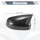 thumbnail image 3 of Cubierta de Cap de Espejo Retrovisor de Coche 1 Par Patrón de Fibra de Carbono Negro para Ford Focus RS ST MK3 12-18, 3 of 6