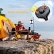 thumbnail image 5 of Linterna de camping LED de 4500 mAh, lámpara solar recargable por USB, 6 modos de iluminación, luz de camping plegable de 360°, luz de camping SOS IPX5 impermeable, luz de tienda de campaña para, 5 of 5