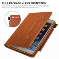 thumbnail image 2 of Dteck Folio Case For iPad mini 5 / iPad mini 4 / iPad mini 3 / iPad mini 2 / iPad mini, Matte Premium Leather Multifunction Wallet Case Magnetic Closure Auto Wake Sleep, Brown, 2 of 5