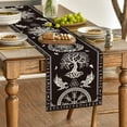thumbnail image 3 of SM-XLHN Black Viking Tree of Life Raven Helmet of Awe Table Runner, Seasonal Kitchen Dining Table Decoration for Home Party Decor 13x72 Inch, 3 of 6