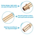thumbnail image 3 of Uxcell Straight Pipe Lamp Stems Rod Kit, M10 200mm Rod with Nut, Gold 2 Set, 3 of 6