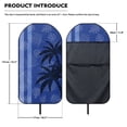 thumbnail image 6 of XYZCANDO Blue Tropical Palm Leaf Car Seat Towel Cover - Waterproof Sweat-Absorbent Protector | Universal Fit for Cars, SUVs & Trucks, 6 of 8