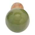 thumbnail image 6 of Elegant Mango Wood Mushroom Sculpture for Home Accent - Ornaments for Bathroom, Office, Room and Living Room Styling - Decorative Figurine for Shelf or Coffee Table Display - 10", Green, 6 of 12
