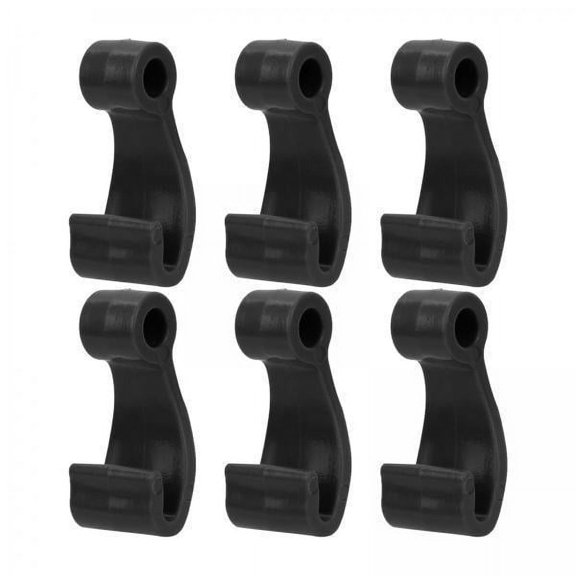 Ganchos De Para Kayak, Ganchos En Forma De J, Balsa De Pesca, Cuerdas Elásticas De Choque, Color Negro, 3x6 Uds.