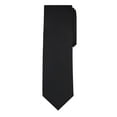 thumbnail image 2 of Jacob Alexander Men's Solid Color Regular Length Neck Tie - Black, 2 of 6