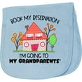 thumbnail image 2 of Inktastic Book My Reservation I'm Going to My Grandparents' House Baby Burp Cloth, 2 of 3