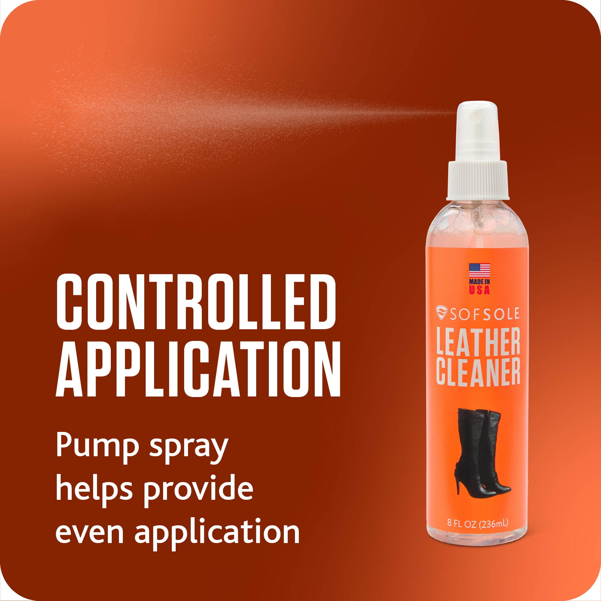 Sof Sole Leather Cleaner 8 oz. Pump Spray Unisex
