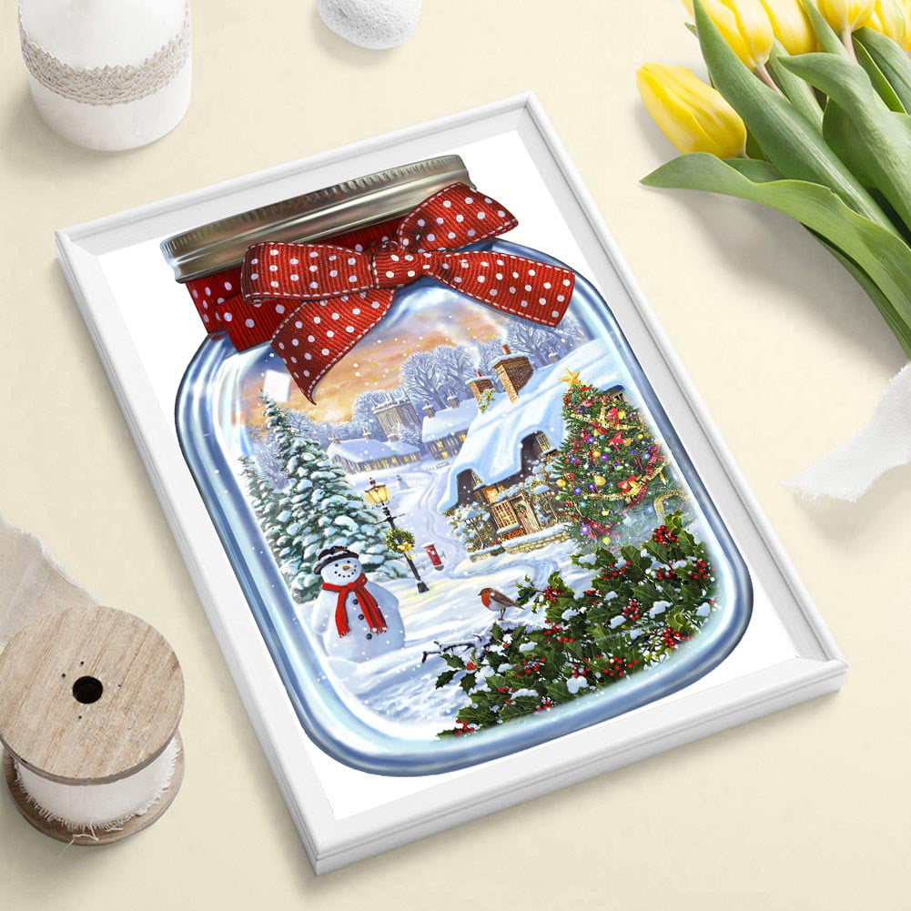 Diamond Painting Kits Christmas in the Bottle Full Round Drill Handicrafts