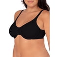 thumbnail image 7 of Fruit of the Loom Women's Cotton Stretch Extreme Comfort Bra, Black/White/Grey Heather, 36D, 7 of 7