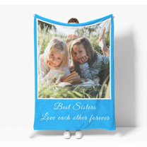 Personalised Blanket, Custom Blanket, Personalised Photo Blanket,Customized Flannel Blankets for Father, Mom, Lover, Kids, Friends, Pet, Birthday, Christmas - Personalised Gifts for Women Men.