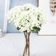 thumbnail image 2 of Ramo de flores de hortensias artificiales, flores de seda, decoración del hogar para fiesta nupcial (blanco), 2 of 2