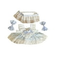 thumbnail image 1 of Ropa para muñecas de 6 pulgadas, lindo traje ropa para muñecas, disfraces elegantes, sombrero, camisetas, pantalones para muñecas, ropa para muñecas Estilo D, 1 of 7