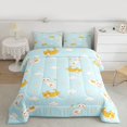 thumbnail image 2 of Manfei Child Teens Cute Animal Cats Bedding Comforter Set 2pcs,Kawaii Flowers Twin Comforter Sets Microfiber,Cartoon Pets Breathable Bedding Set,Super Cozy Room Decor,Reversible, 2 of 8