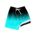 thumbnail image 4 of SGMVNU Boys Swim Trunks Swimsuit with Compression Liner Tropical Print Swimwear Bathing Bottoms Beach Board Shorts, 3-4 Years, HJ1-Black, 4 of 4