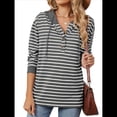 thumbnail image 2 of Sudaderas con Capucha de Moda para Mujer, Sudaderas Holgadas de Gran Tamaño, Camisetas de Larga, Corte Holgado Gris Oscuro- XL, 2 of 10