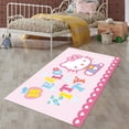 thumbnail image 2 of LaModaHome Non-Slip Rug Hello Kitty Kawaii Rug: Anime-Inspired Washable Mat Child Stain Resistant Living Room Kitchen Carpet - Size: 6,6X5,3ft(200X160cm), 2 of 5