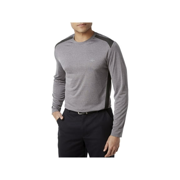 Greg Norman Mens For Tasso Elba Rapid Dry UV Protection T-Shirt Gray S