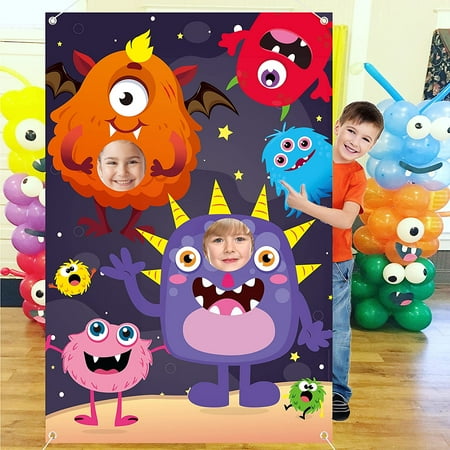 Monstre Visage Cadre Photo Booth Props Suspendu Photographie Fond Decor Dessin Anime Porte Banniere 5x3ft Monstre Theme Halloween Fete Decorations Carnaval Anniversaire Jeu Fournitures Pour Enfants Walmart Canada