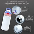 thumbnail image 3 of Limited Time Deal Water Bottle Lightweight Reusable for Household Commercial industrial Use Portable Water Tumbler Coffee Cups with Design Large Coffee Cup, 3 of 8