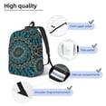 thumbnail image 5 of Balery Mandala Vintage Canvas Backpack for Men and Women - Large Capacity, Durable Travel Laptop Bag for School, Work, Hiking, and Outdoor Activities, 5 of 7