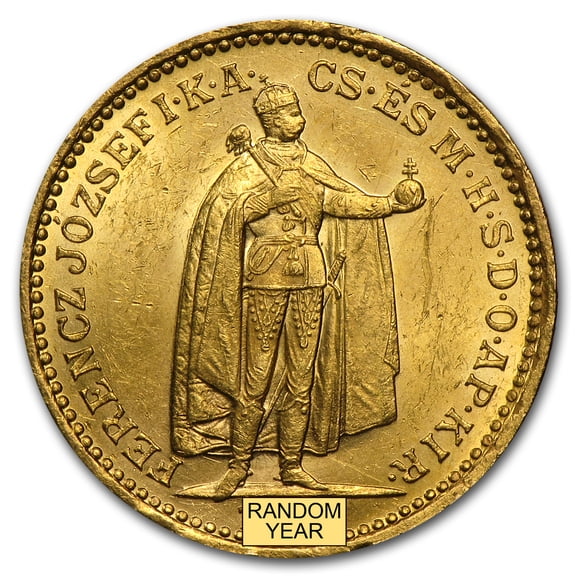 1892-1915 Hungary Gold 20 Korona XF-AU
