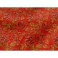 thumbnail image 4 of oneOone Viscose Jersey Red Fabric Batik Craft Projects Decor Fabric Printed By The Yard 60 Inch Wide - 1O, 4 of 5
