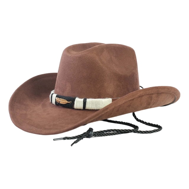 Chapeau de Cowboy Western Classique pour l'Extérieur, Tous les Jours, Soleil en Plein Air, Couvre-Chef Style Jazz à la Mode