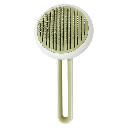 UPC: 0810051331134 | Pet Life GR4GN Concepto Modern Bristle Grooming Pet Deshedder Comb  Green – One Size