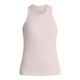 thumbnail image 5 of Avia Women's Cotton Ribbed Tank Top with Shelf Bra, Sizes XS-XXXL, 5 of 5