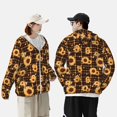 thumbnail image 4 of Susaid Brown Plaid Sunflower for Lightweight Sun Protection Hoodie for Outdoor Activities, Quick-Dry Breathable with Adjustable Hood-XX-Large, 4 of 7