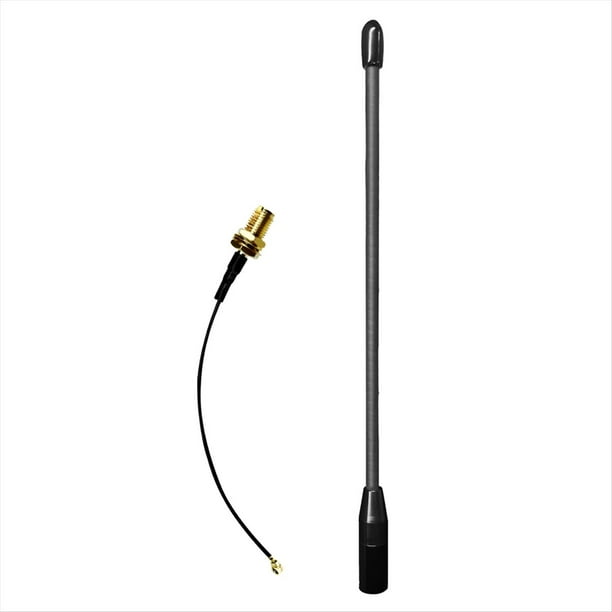 Antena Flexible SMA Macho Inalámbrica para Transmisión de Datos, Alta Ganancia, 10 DBi, WiFi, con Cable Adaptador A