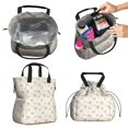 thumbnail image 2 of Pioneer Flower Floral Print Pattern Drawstring Lunch Bag Women - Drawstring Lunch Bag Insulated for Work Office - Stain-Resistant Large Lunchbags for Women with Multi-Pockets, 2 of 6