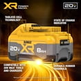 thumbnail image 2 of Batería para herramientas eléctricas DEWALT 20V MAX XR POWERPACK 8.0Ah (DCB2108), 2 of 7