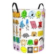 thumbnail image 2 of Battle For Dream Island Bfdi Laundry Hamper Lightweight Storage Basket Toy Organizer Laundrys Basket Waterproof For Bedroom, Bathroom Medium, 2 of 8
