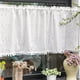 thumbnail image 5 of Cortinas de algodón coreano con diseño de margaritas y bolsillos para la calle, con borlas florales para cocina, dormitorio, sala de estar, ventana salediza, cortina para gabinete, 5 of 5