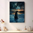 thumbnail image 4 of Starry Night Canvas Inspired Bullmastiff Dog Pet Family Friend Peace Oil Painting Art Print Poster Wall Decor, 4 of 6