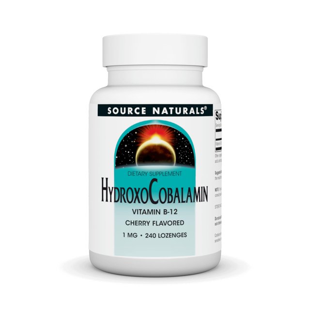 Supplement Source Naturals Hidroxocobalamina B-12, 1 mg, 240 pastillas