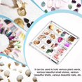 thumbnail image 4 of Acrylic Magnetic Seashell Display Box, Clear Sea Shell Display Cases Bead Container Small Craft Organizer Box for Bead Jewelry Art Collection Gift (Square, 16 Grids), 4 of 7