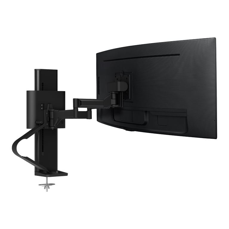 Ergotron TRACE Desk Mount for Monitor, LCD Display - Matte Black 