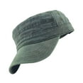 thumbnail image 4 of Sonducket Gorro estilo gorra de cadete básico y desgastado de algodón Sombreros verde, 4 of 6
