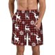 thumbnail image 1 of Fotbe Plaid Reindeer Snowflakes Trajes de Baño Estampados para Hombre, Shorts de Verano de Secado Rápido, Ropa de Playa, Bañadores-3X-Large, 1 of 6
