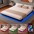 thumbnail image 3 of Base Cama King Flotante Reforzada 1000kg Led 202x192x20cm Houzer, 3 of 11