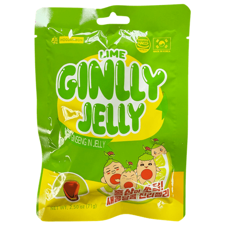 HOGUANWON Lime Ginlly Jelly, Red Ginseng in Jelly, Product In Korea, 2.5 oz, 4 Pack