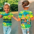 thumbnail image 5 of adviicd T-Shirts Mignons pour Enfants T-Shirt à Col Rond T-Shirt à Manches Courtes Dessin Animé T-Shirts en Polyester pour Garçons Jaune,140, 5 of 5
